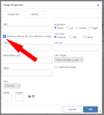 هاك إلغاء تحديد خيار الملف البعيد افتراضيًا في نافذة الصور بـ CKEditor