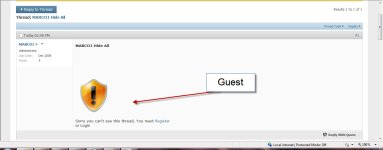 هاك إخفاء محتوى المواضيع