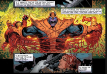 ثانوس المجنون يمزق آيرون مان 